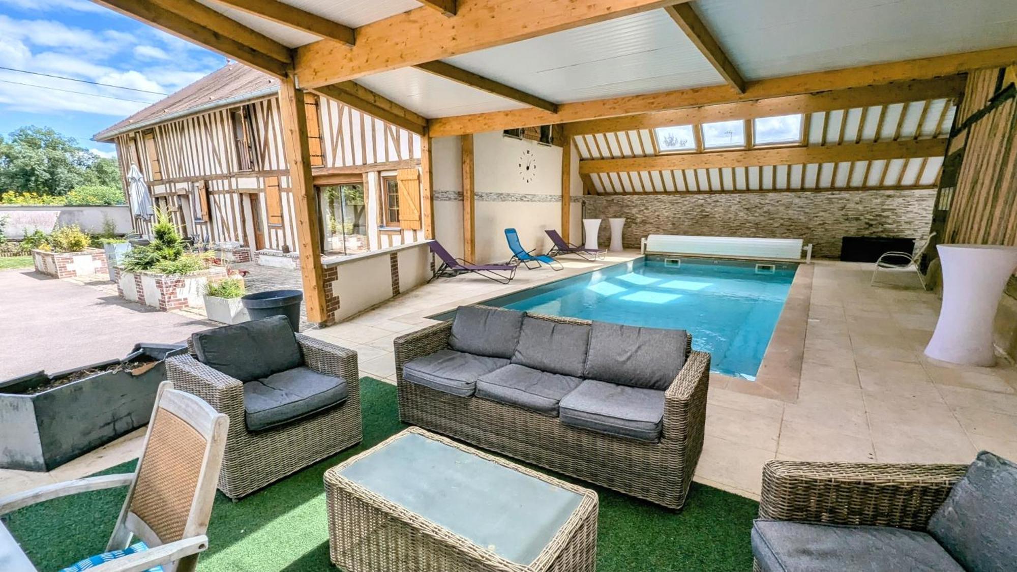 Maison Calme 14 Personnes, Piscine, Jardin Et Parking Buchères Eksteriør bilde