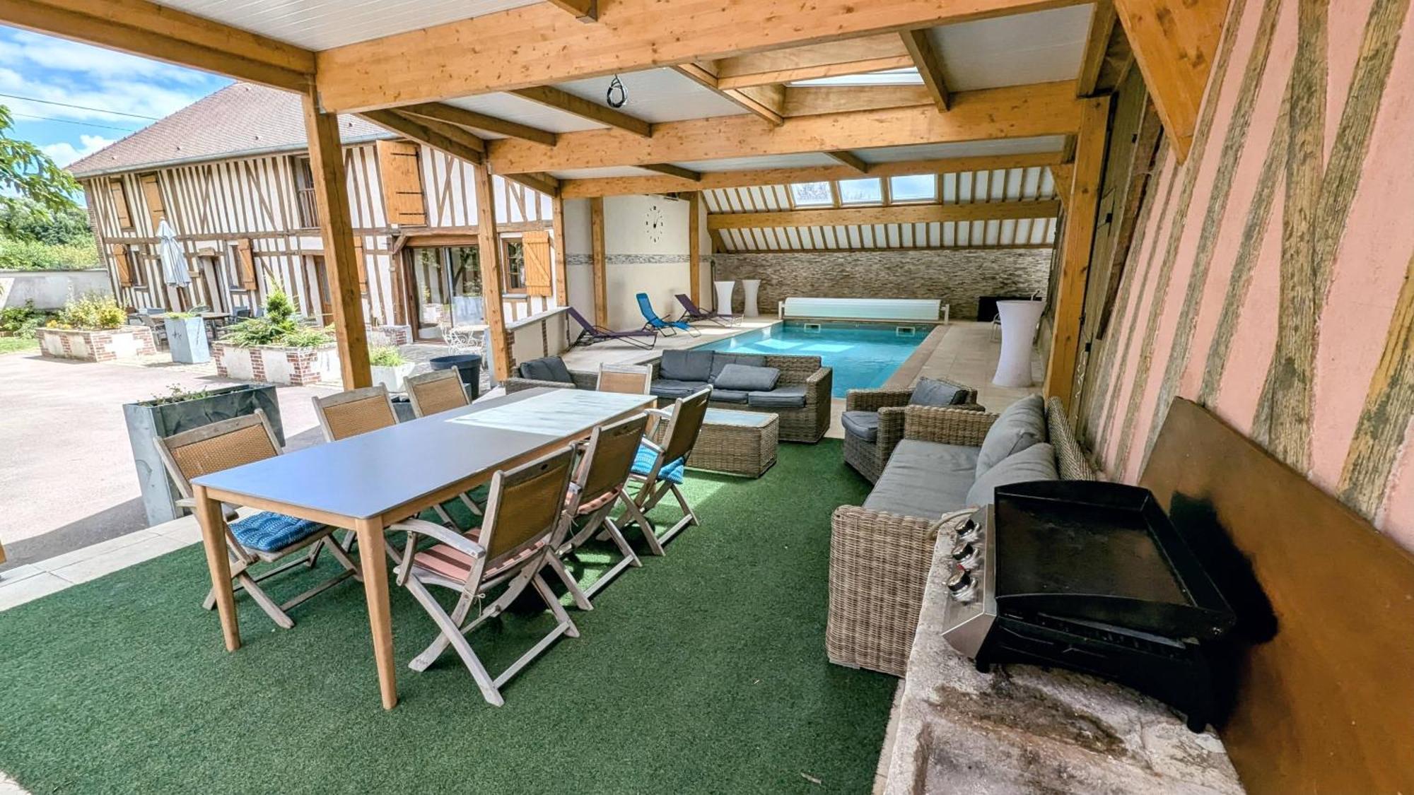 Maison Calme 14 Personnes, Piscine, Jardin Et Parking Buchères Eksteriør bilde